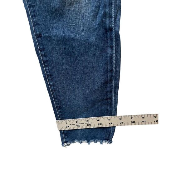 Agolde Women's Sophie High Rise Cropped Jeans Size 25 Skinny Stretch Raw Hem - Picture 10 of 10